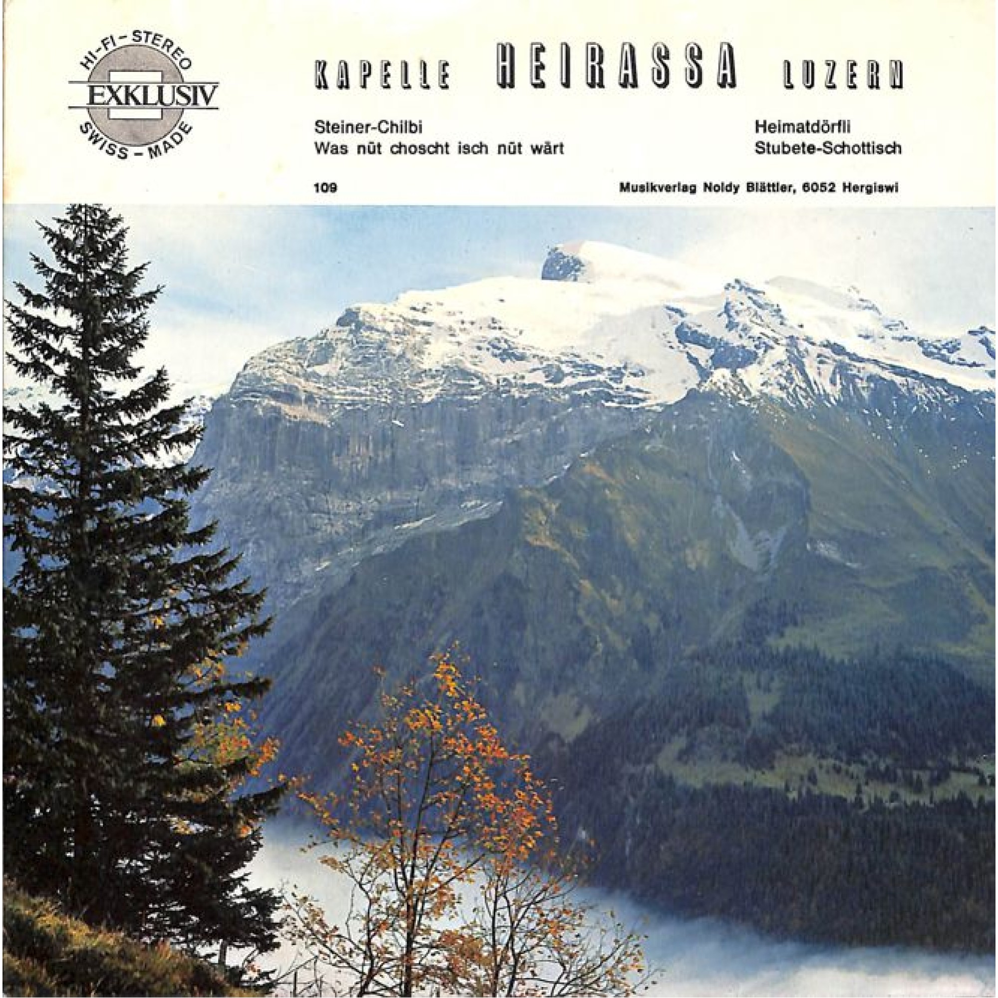 Occ. EP Vinyl: Kapelle Heirassa Luzern - Steiner-Chilbi, Heimatdörfli u.a. Occ. EP Vinyl: Kapelle Heirassa Luzern - Steiner-Chilbi, Heimatdörfli u.a.
