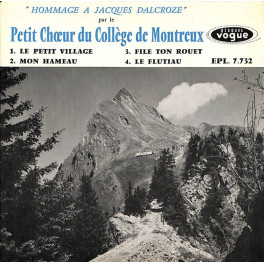 Occ. EP Vinyl: Petit Choer du Collège de Montreux - Hommage Jacques Dalcroze