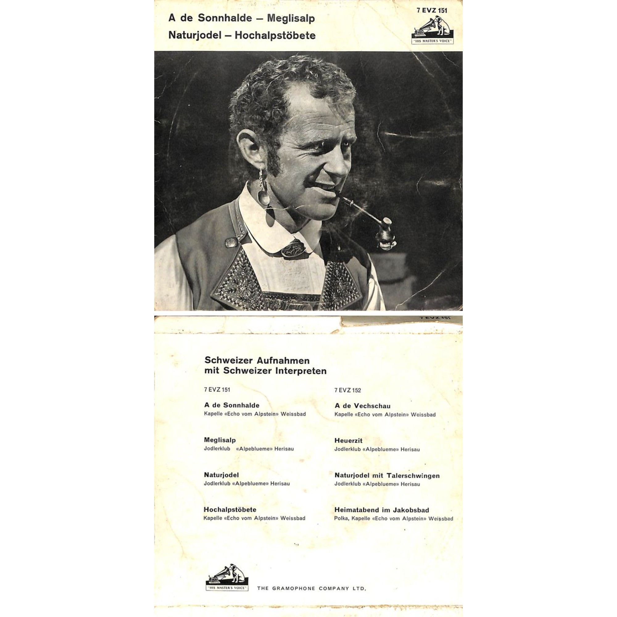 Occ. EP Vinyl: Echo vom Alpstein, JK Alpeblueme - A de Sonnhalde u.a. Occ. EP Vinyl: Echo vom Alpstein, JK Alpeblueme - A de Sonnhalde u.a.