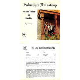 Occ. EP Vinyl: Duo Luise Schlatter und Hans Kägi - Schweizer Volkstänze