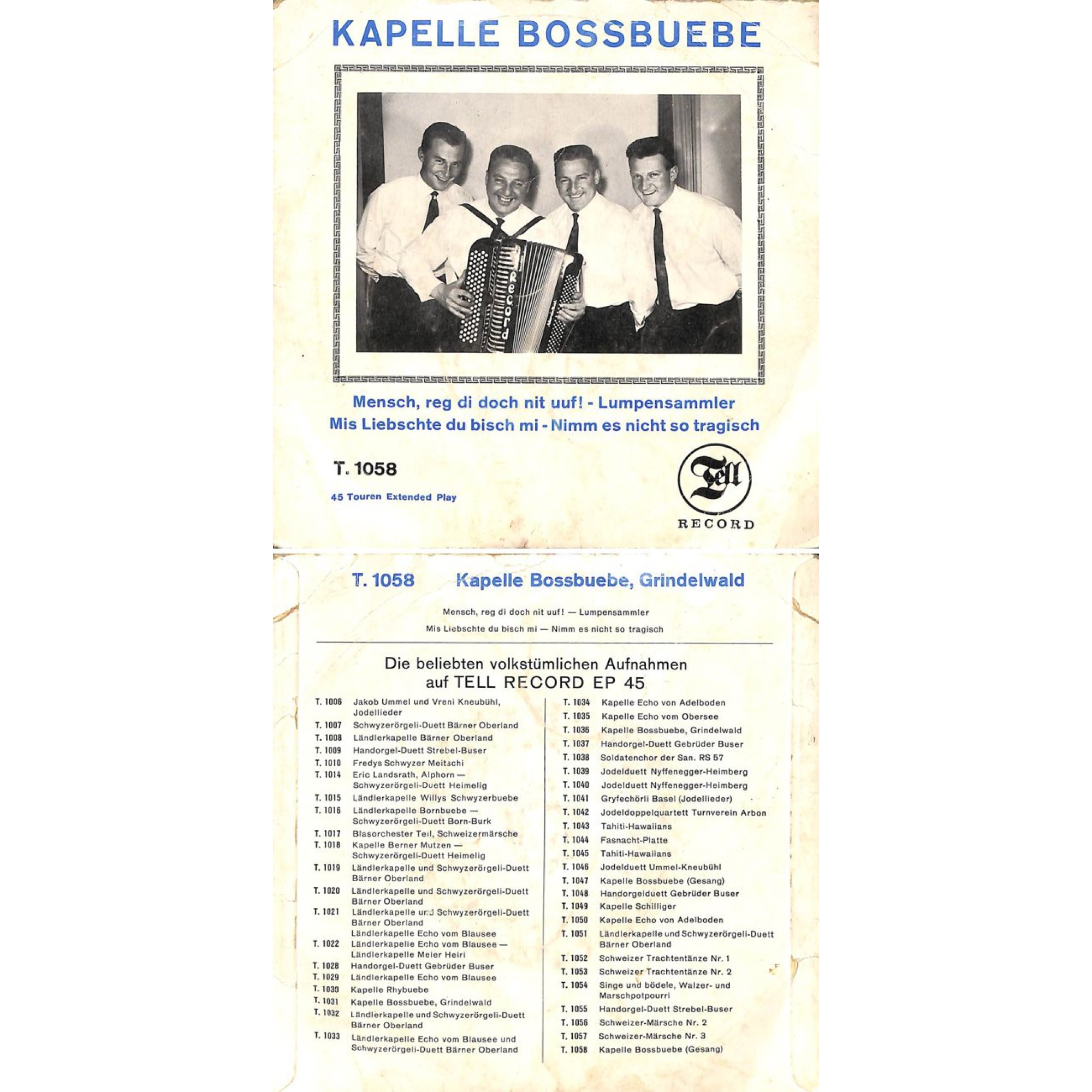 Occ. EP Vinyl: Kapelle Bossbuebe - Mensch, reg di doch nit uuf ... u.a. Occ. EP Vinyl: Kapelle Bossbuebe - Mensch, reg di doch nit uuf ... u.a.