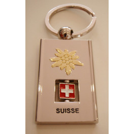 Schweizer Schlüsselanhänger mit drehendem Wappen