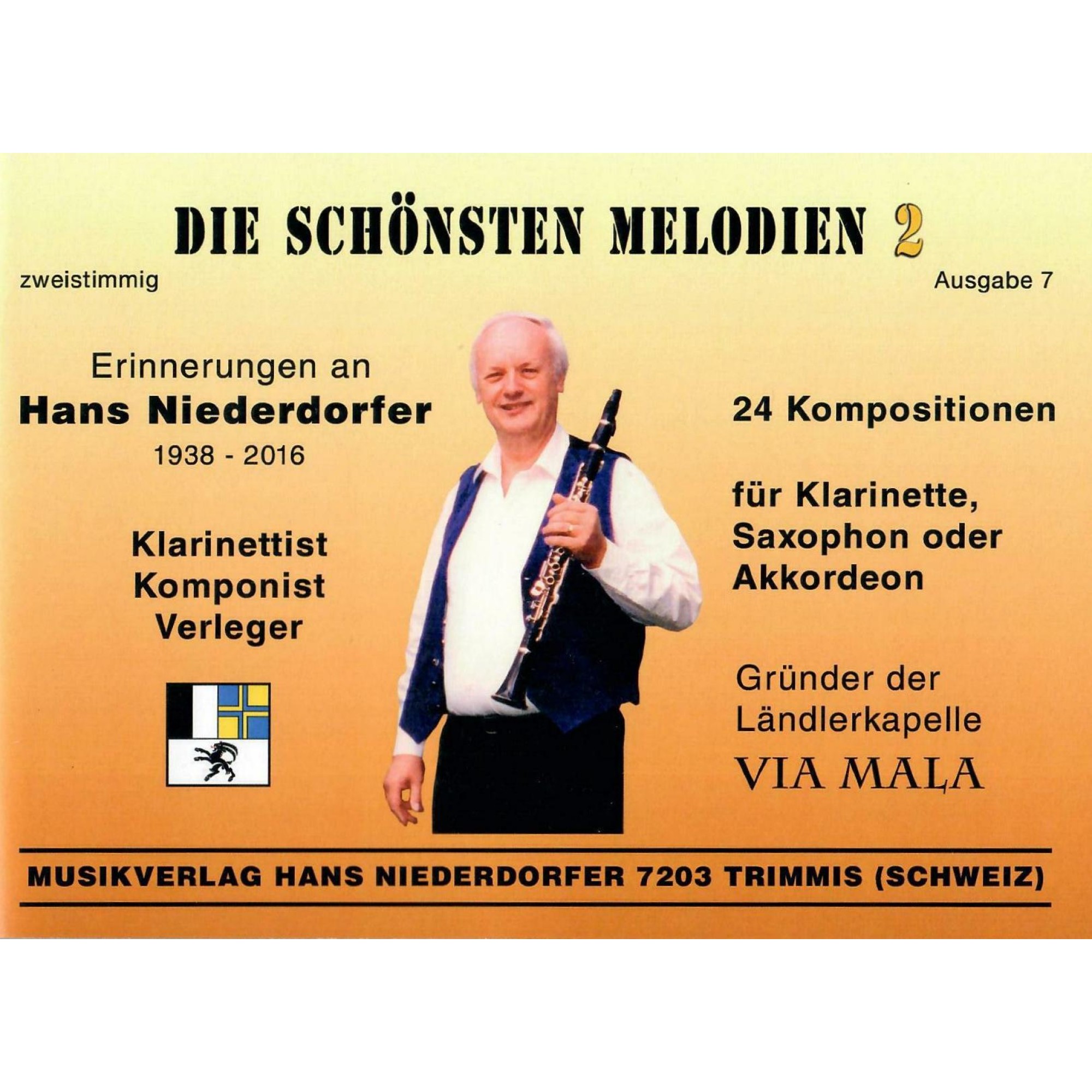 Noten: Die schönsten Melodien von Hans Niederdorfer - Folge 2 Noten: Die schönsten Melodien von Hans Niederdorfer - Folge 2