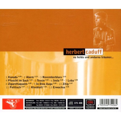 CD Herbert Caduff - Vu Helda und andarna Träumer