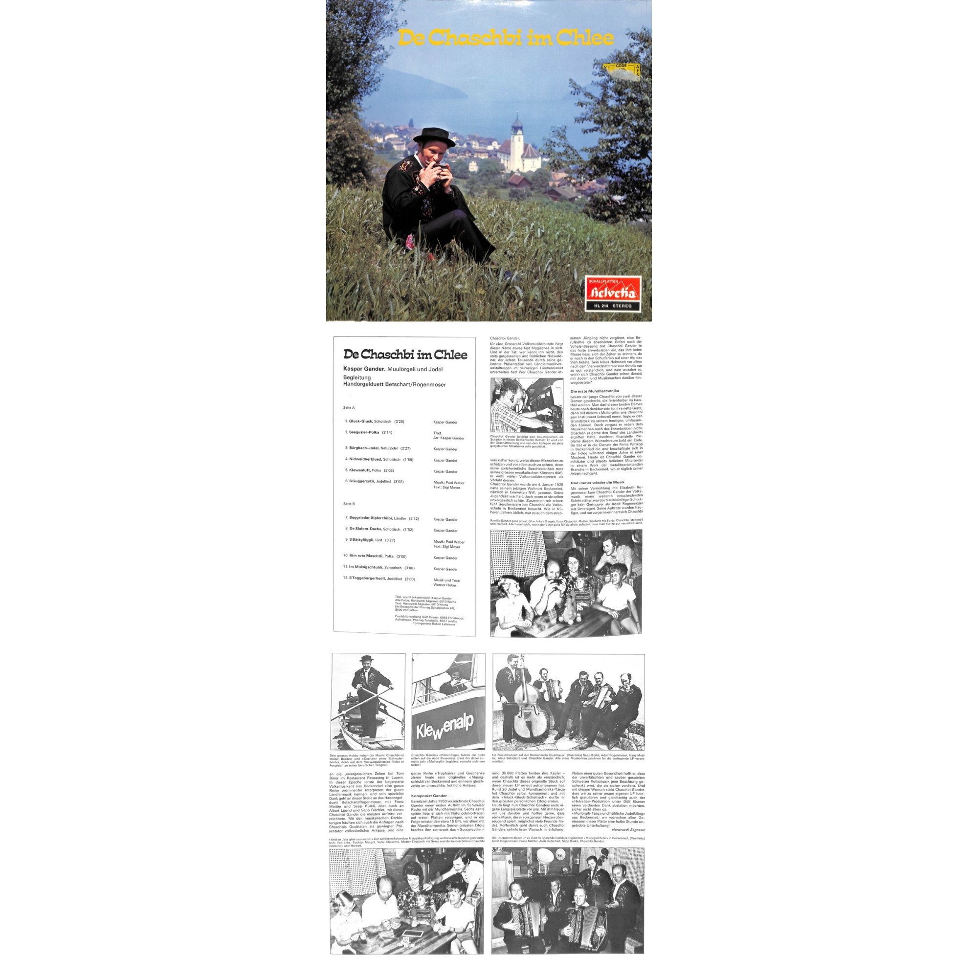 CD-Kopie von Vinyl: Kasper Gander mit HD Betschart-Rogenmoser - De Chaschbi im Chlee CD-Kopie von Vinyl: Kasper Gander mit HD Betschart-Rogenmoser - De Chaschbi im Chlee