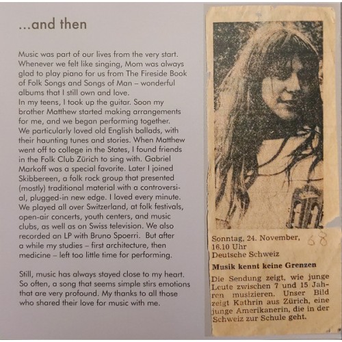 CD-Kopie: Now and then - Kathryn Gurewitsch