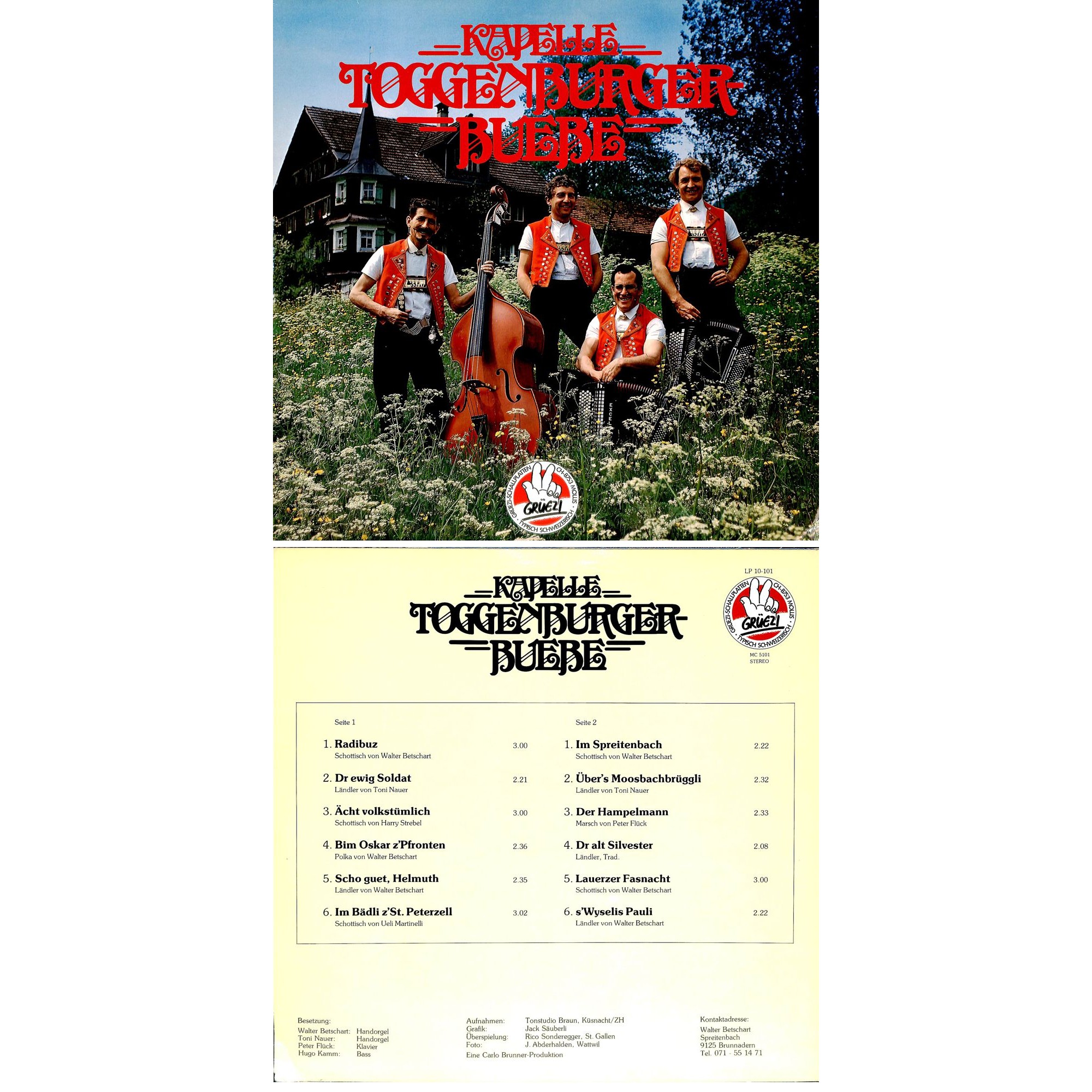 CD-Kopie von Vinyl: Kapelle Toggenburger-Buebe - 1983 CD-Kopie von Vinyl: Kapelle Toggenburger-Buebe - 1983