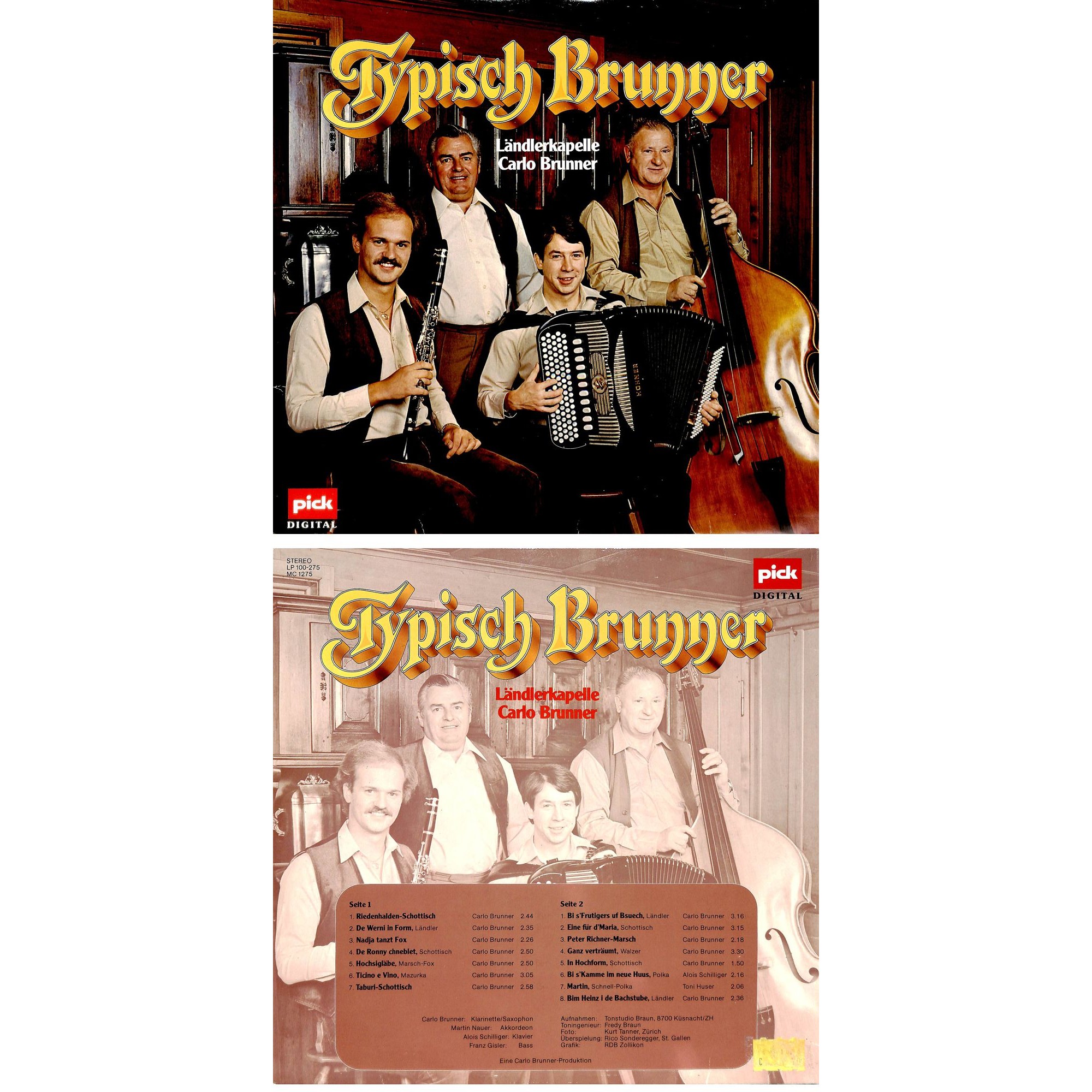 CD-Kopie von Vinyl: Typisch Brunner - LK Carlo Brunner - 1982 CD-Kopie von Vinyl: Typisch Brunner - LK Carlo Brunner - 1982