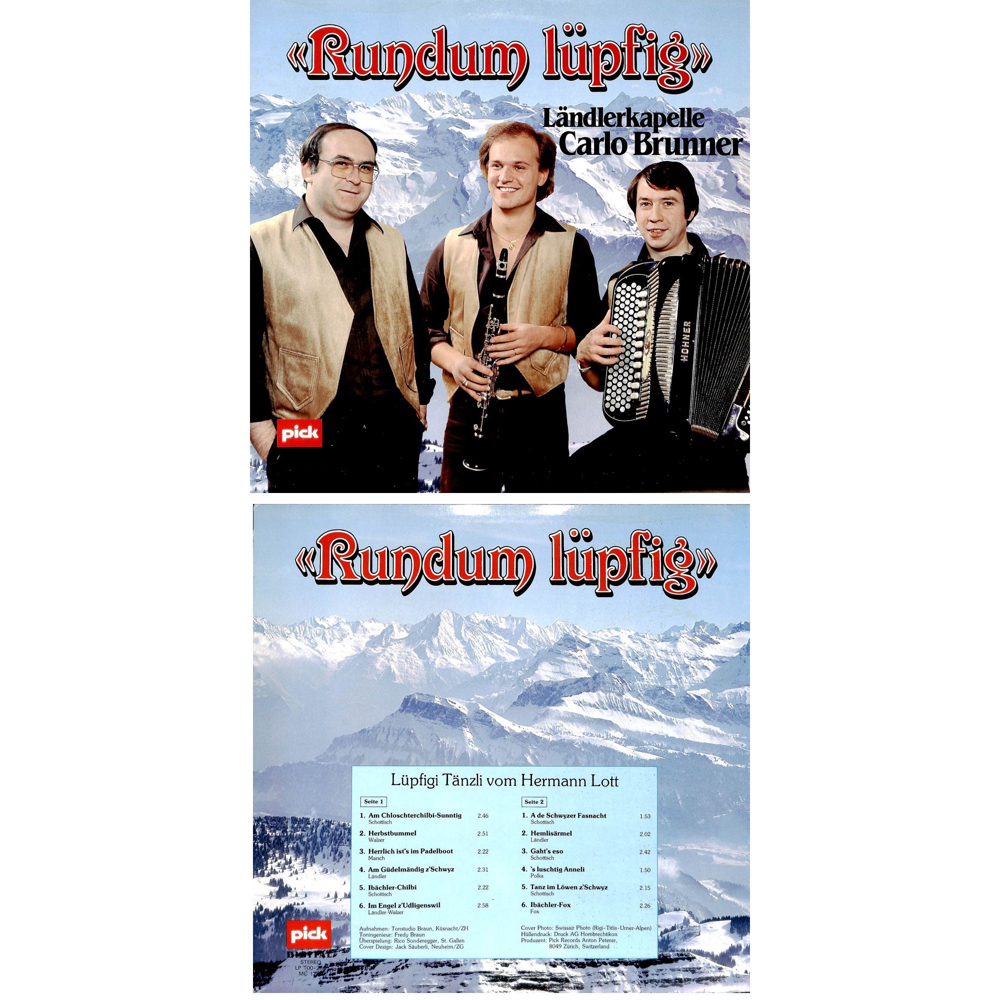 CD-Kopie von Vinyl: Rundum lüpfig, Tänzli vom Hermann Lott - LK Carlo Brunner - 1983 CD-Kopie von Vinyl: Rundum lüpfig, Tänzli vom Hermann Lott - LK Carlo Brunner - 1983