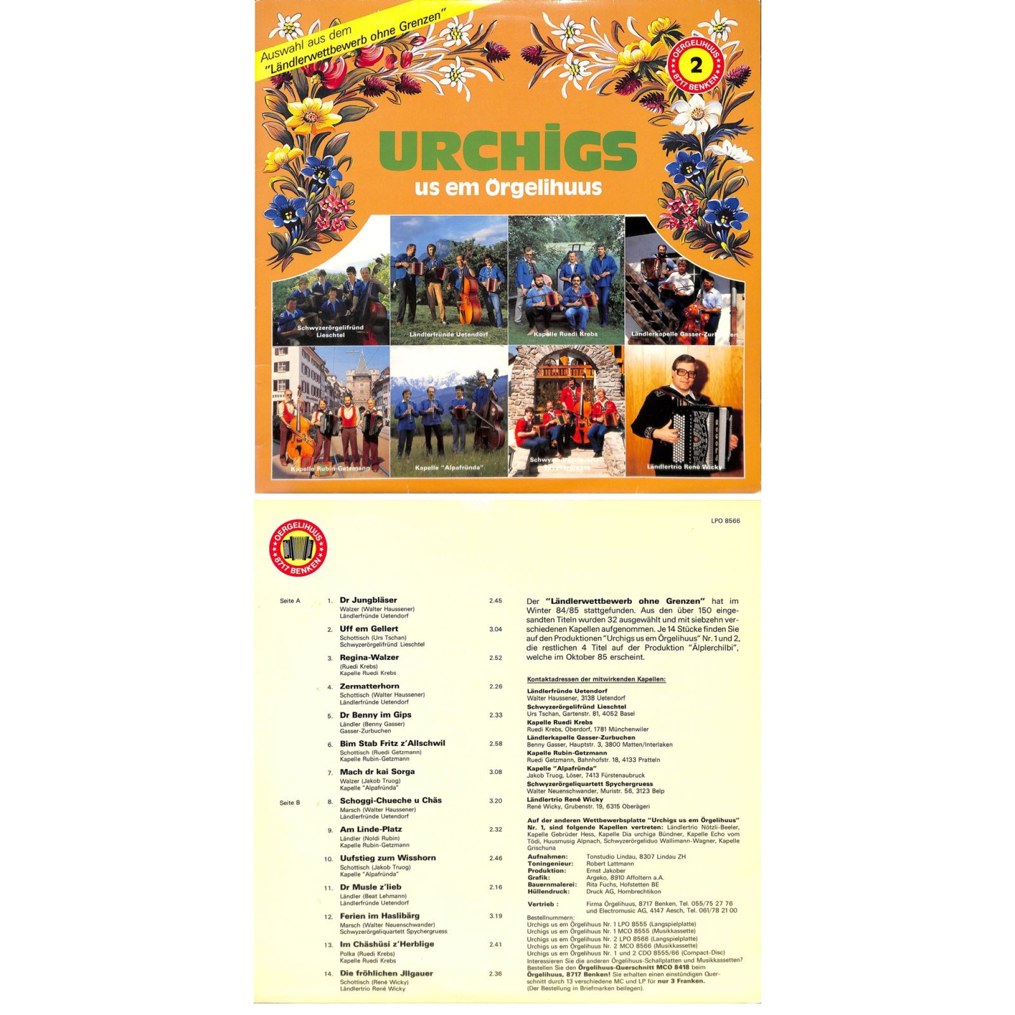 CD-Kopie von Vinyl: Urchigs us em Örgelihuus 2 - diverse - 1985 CD-Kopie von Vinyl: Urchigs us em Örgelihuus 2 - diverse - 1985