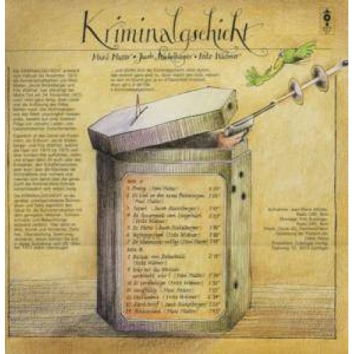 CD Kopie von Vinyl: Kriminalgschicht - Mani Matter, Jacob Stickelberger, Fritz Widmer