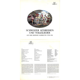 CD-Kopie von Vinyl: Schweizer Kühreihen und Volkslieder Bern 1826 - diverse