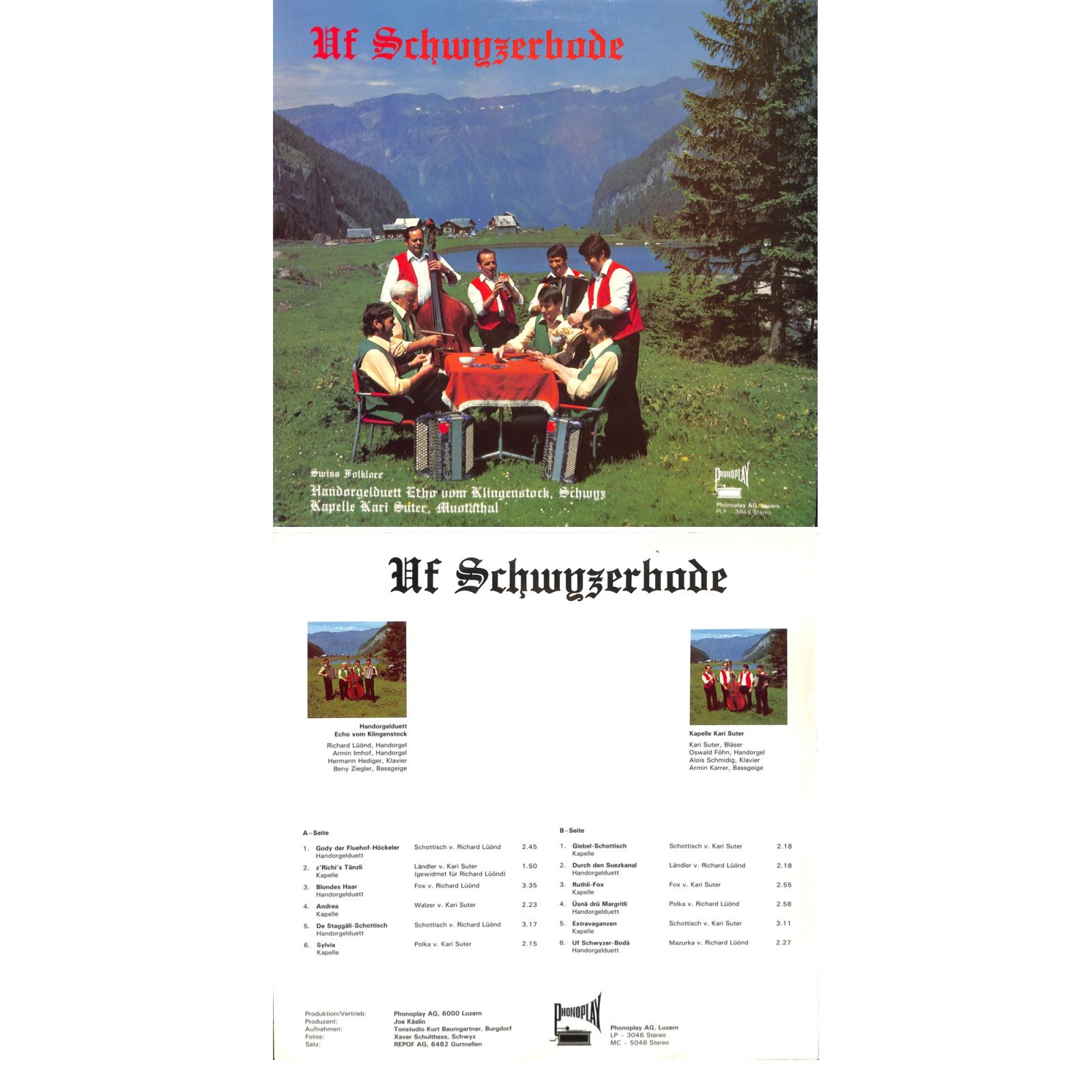 CD-Kopie von Vinyl: HD Echo vom Klingenstock, Kapelle Kari Suter - Uf Schwyzerbode CD-Kopie von Vinyl: HD Echo vom Klingenstock, Kapelle Kari Suter - Uf Schwyzerbode