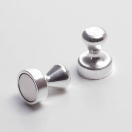 Schmuck: Mini Noten Magnet (silber)