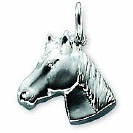 Schmuck: Anhänger Pferdekopf Silber