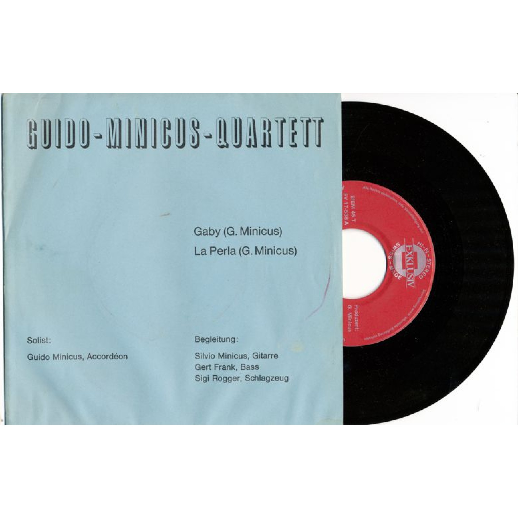 Occ. Single Vinyl: Gaby - Guido-Minicus-Quartett Occ. Single Vinyl: Gaby - Guido-Minicus-Quartett