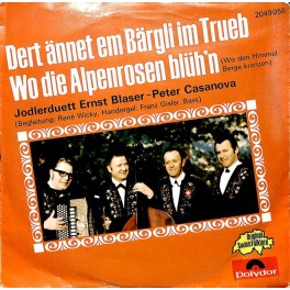 Occ. Single Vinyl: JD Ernst Blaser-Peter Casanova - Dertd ännet em Bärgli im Trueb