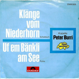 Occ. Single Vinyl: Kapelle Peter Burri - Klänge vom Niederhorn, Uf em Bänkli am See