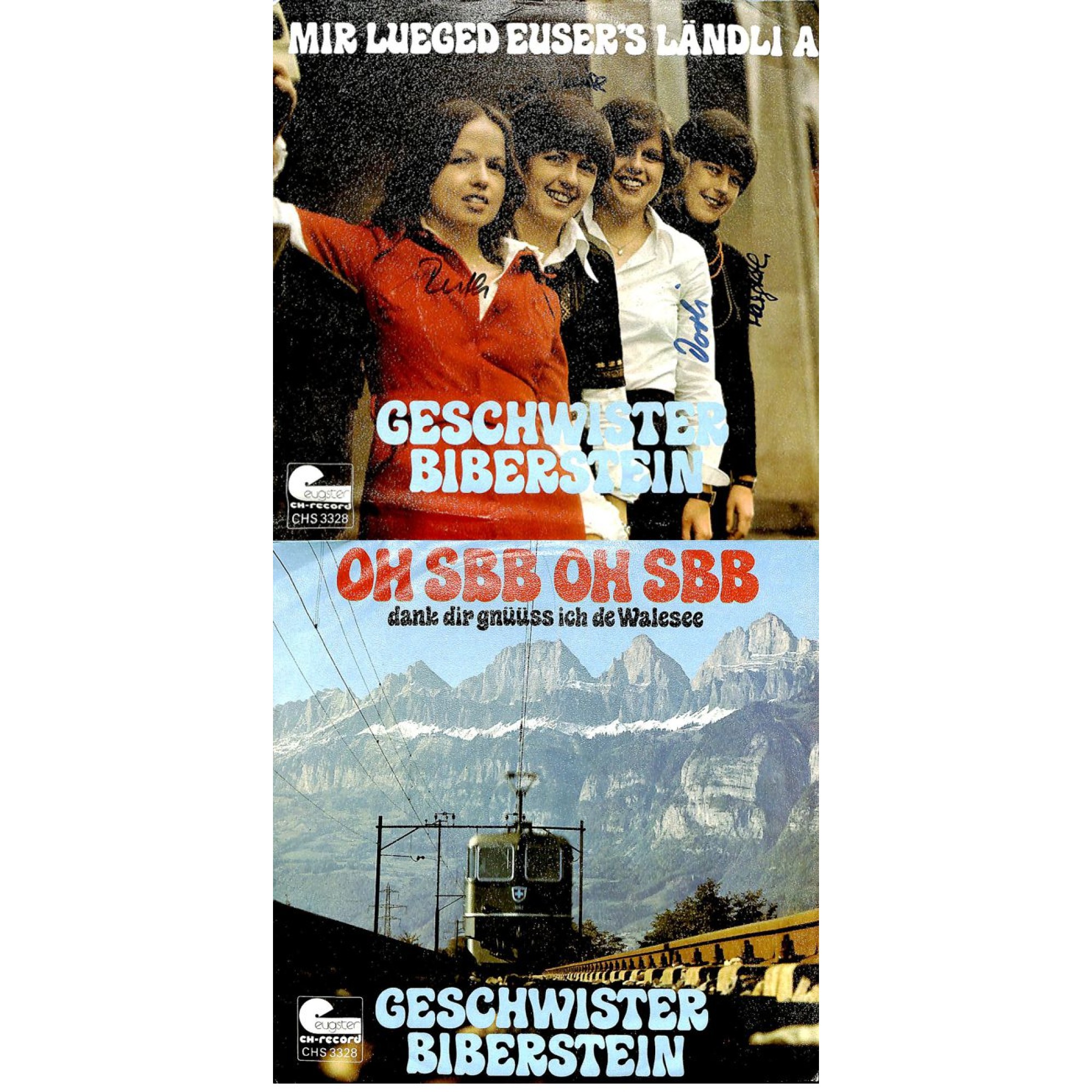 Occ. Single Vinyl: Geschw. Biberstein - Mir lueged euser's Ländli a - signiert Occ. Single Vinyl: Geschw. Biberstein - Mir lueged euser's Ländli a - signiert