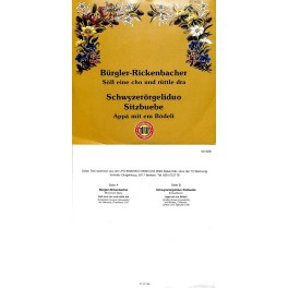 Occ. Single Vinyl: Bürgler-Rickenbacher, SD Sitzbuebe - Söll eine cho und rüttle dra