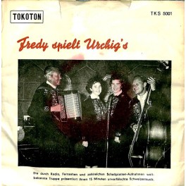 Occ. Single Vinyl: Fredy spielt Urchig's - Around the lake, On the chapel bridge, Swiss-Polka u.a.