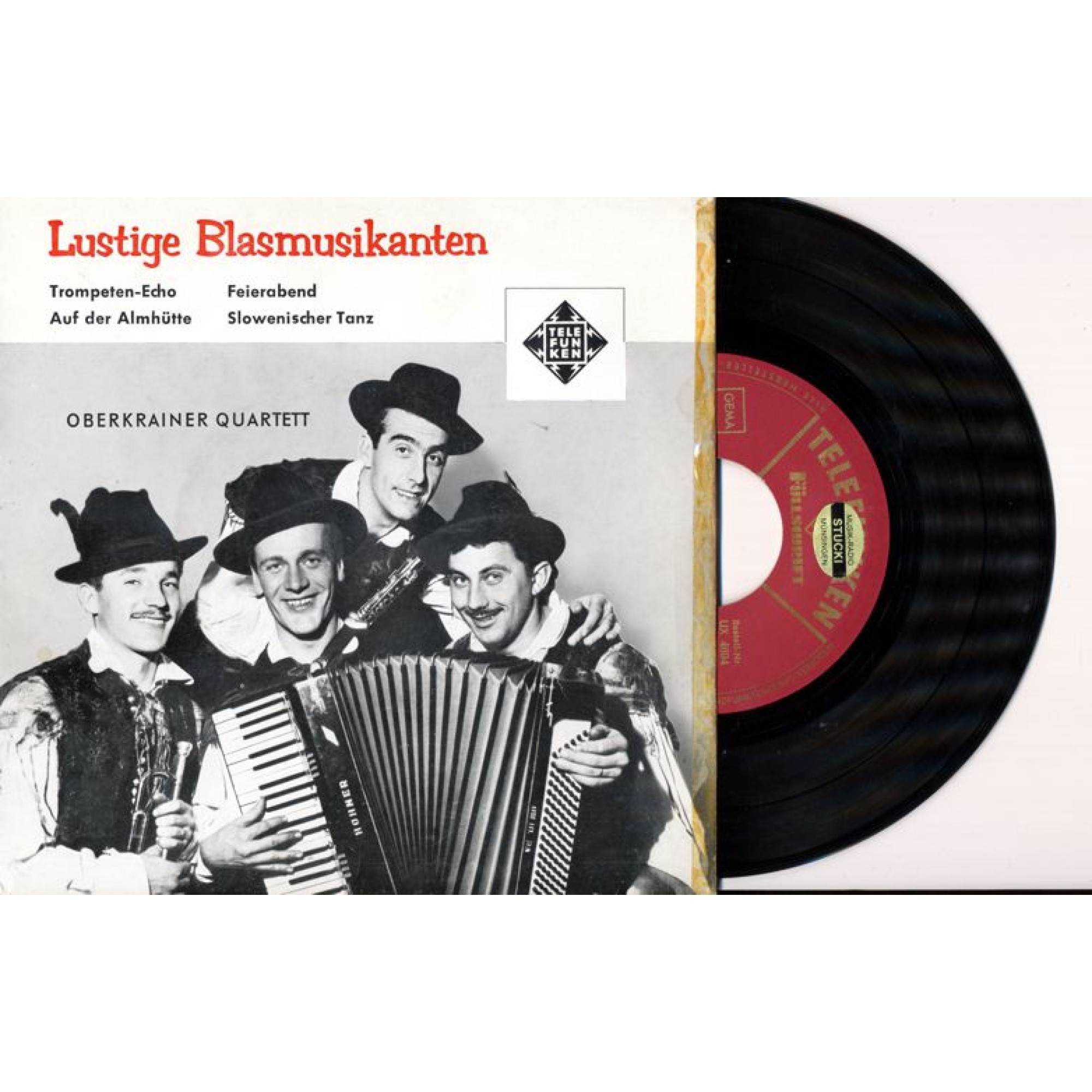 Occ. EP Vinyl: Lustige Blasmusikanten - Oberkrainer Quartett Occ. EP Vinyl: Lustige Blasmusikanten - Oberkrainer Quartett