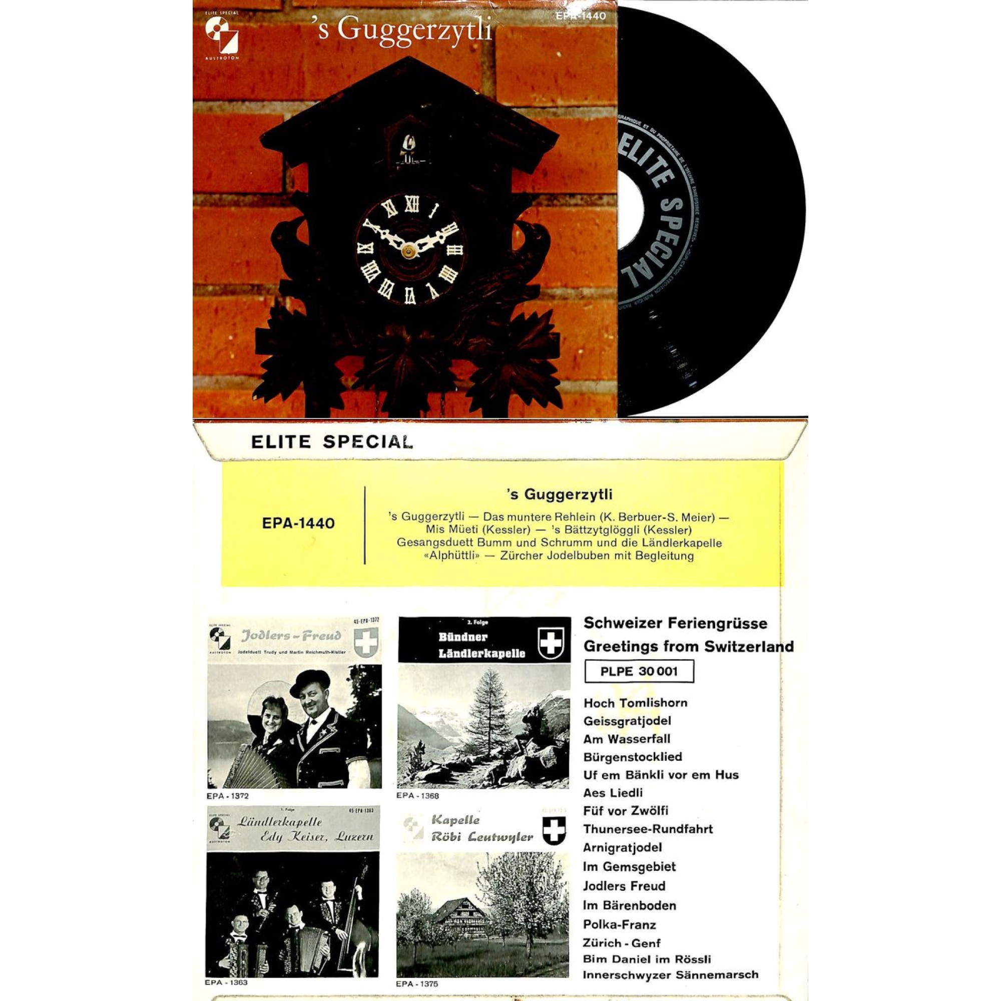Occ. EP Vinyl: 's Guggerzytli - Bumm und Schrummm, LK Alphüttli, Zürcher Jodelbuben Occ. EP Vinyl: 's Guggerzytli - Bumm und Schrummm, LK Alphüttli, Zürcher Jodelbuben