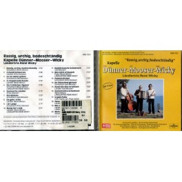 Occ. CD Rassig, urchig, bodeschtändig - Kap. Dünner-Moser-Wicky