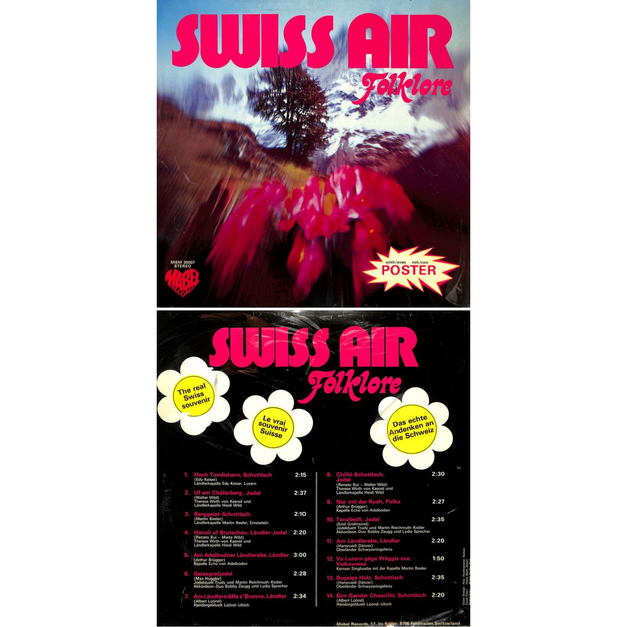 CD-Kopie Vinyl: Swiss Air Folklore - diverse CD-Kopie Vinyl: Swiss Air Folklore - diverse