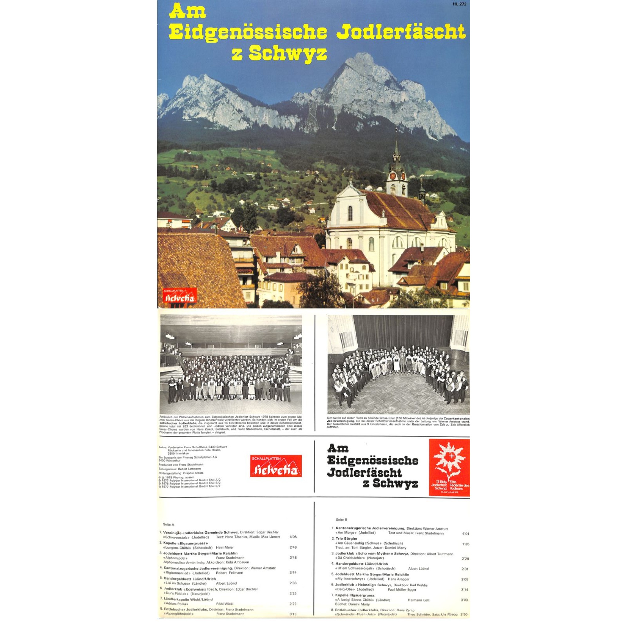 CD-Kopie Vinyl: Am Eidg. Jodlerfäscht z Schwyz - 1978 CD-Kopie Vinyl: Am Eidg. Jodlerfäscht z Schwyz - 1978