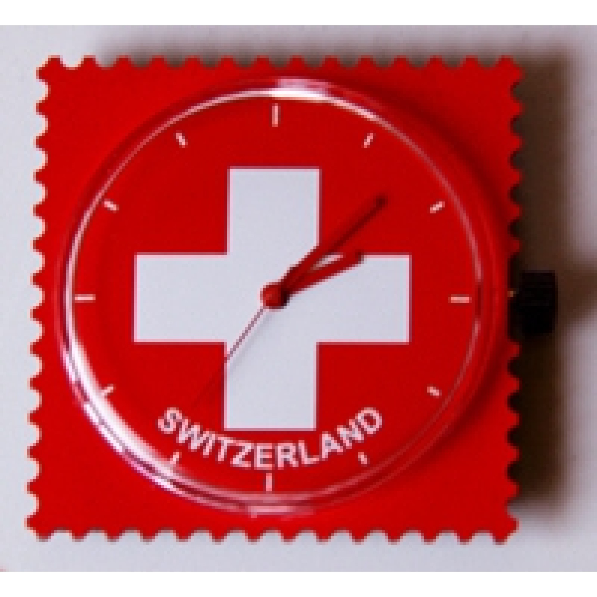 Swissness Uhr "Schweizer-Kreuz" als Briefmarke ! Swissness Uhr "Schweizer-Kreuz" als Briefmarke !