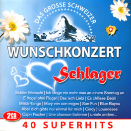 Occ. CD Das grosse Schweizer Wunschkonzert - Schlager, diverse, Doppel-CD