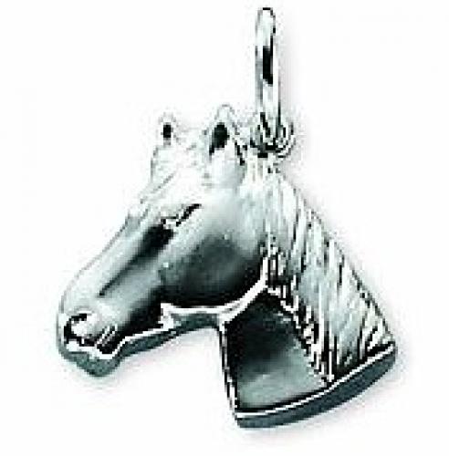 Schmuck: Anhänger Pferdekopf Silber