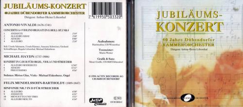 Occ. CD Jubiläumskonzert - 40 Jahre Dübendorfer Kammerorchester