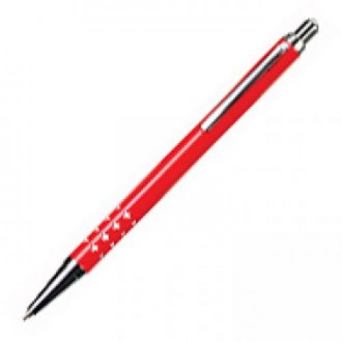 Kugelschreiber Swissfolklore - rot mit Schweizerkreuzen