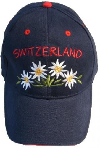 Mütze: Baseball bestickt, SWITZERLAND