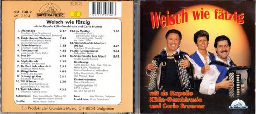 CD-Kopie: Weisch wie fätzig - Kapelle Kälin-Gambirasio und Carlo Brunner
