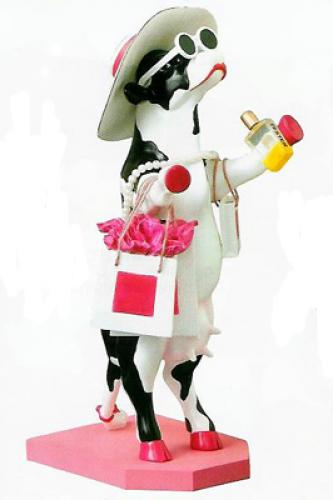 Cow Parade: Alphadite Goddess of Shopping - 16 cm