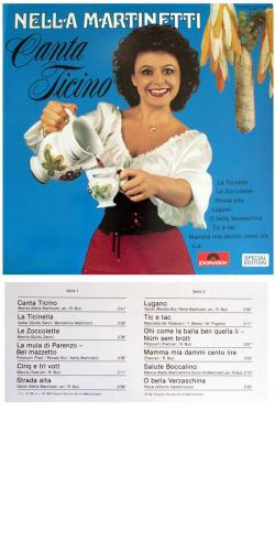 Occ. LP Vinyl: Nella Martinetti - Canta Ticino