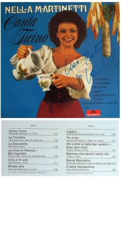 Occ. LP Vinyl: Nella Martinetti - Canta Ticino (signiert)