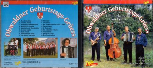 CD Obwaldner Geburtstags-Grüess - Ländlerkapelle Toni Frunz Sarnen
