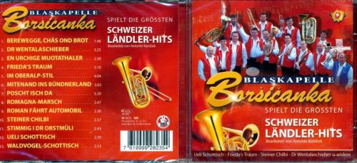 CD Blaskapelle Borsicanka spielt Schweizer Ländler-Hits