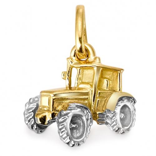 Schmuck: Anhänger Traktor 750/18 K Gelbgold