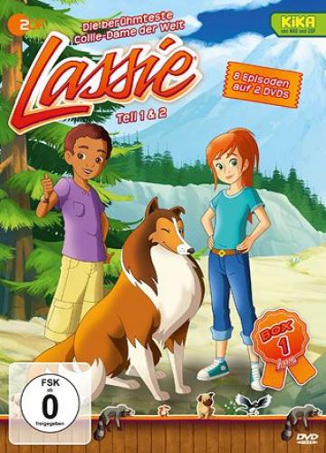 DVD Lassie Trickfilm Teil 1 + 2 - 8 Episoden auf 2 DVD's