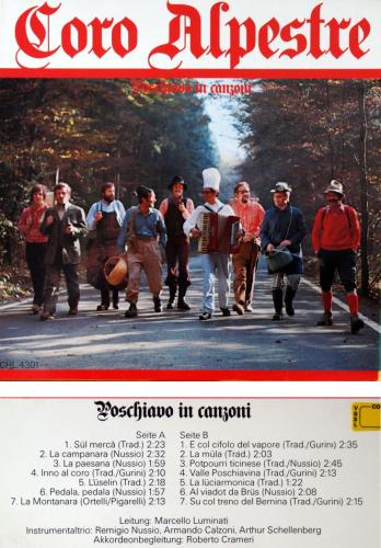 CD-Kopie von Vinyl: Coro Alpestre - Poschiavo in canzoni