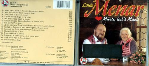 CD-Kopie von MC: Müeti, lieb's Müeti - Louis Menar