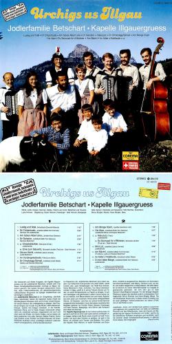 CD-Kopie von Vinyl: Jodlerfamilie Betschart / Kapelle Illgauergruess - Urchigs us Illgau