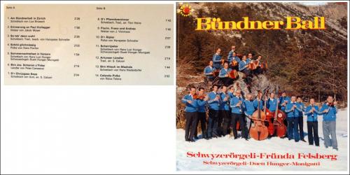 CD-Kopie von Vinyl: Bündner Ball - Schwyzerörgeli-Fründa Felsberg