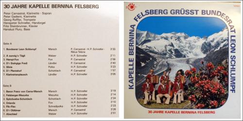 CD-Kopie von Vinyl: grüsst BR Leon Schlumpf - Kapelle Bernina Felsberg