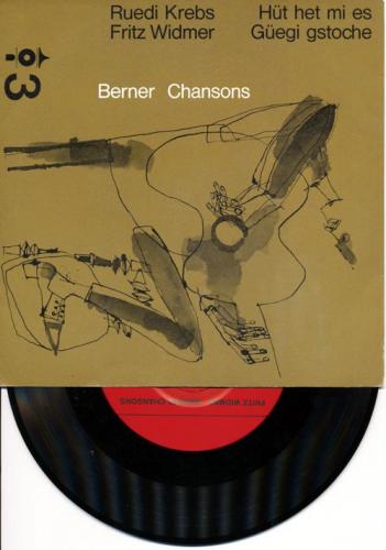 CD-Kopie von Vinyl: Berner Chansons - Ruedi Krebs & Fritz Widmer